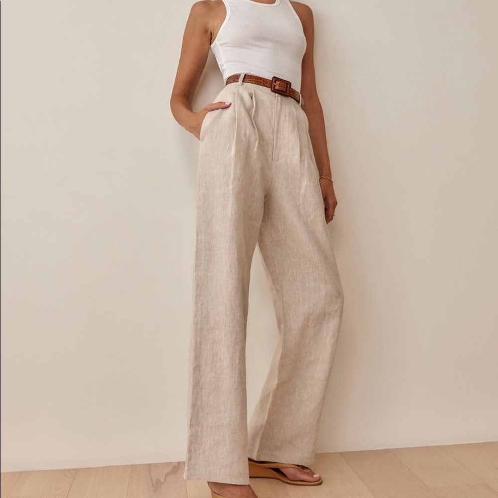 Reformation Vesta pant oatmeal